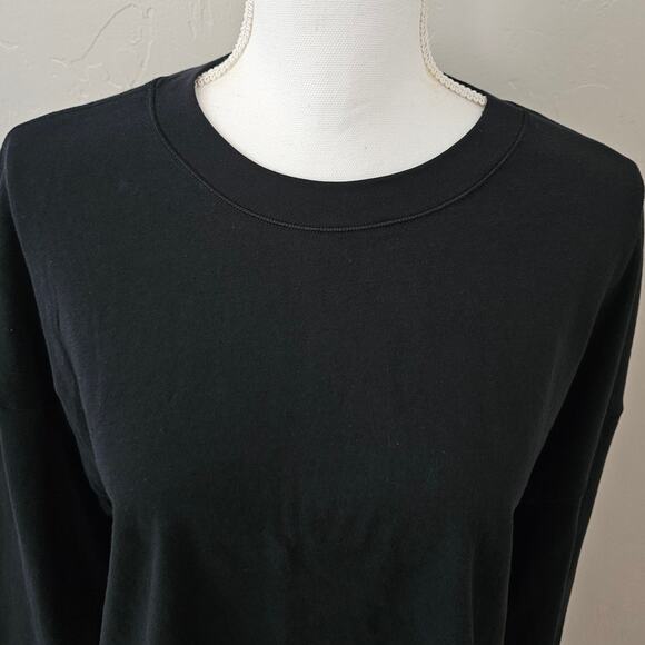 DSG Solid Black Bell Sleeve Crop Top - Picture 5 of 7
